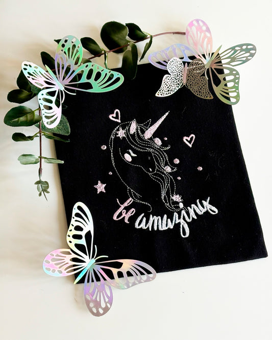 Customized Embroidered Shirt – "Be Amazing" Design